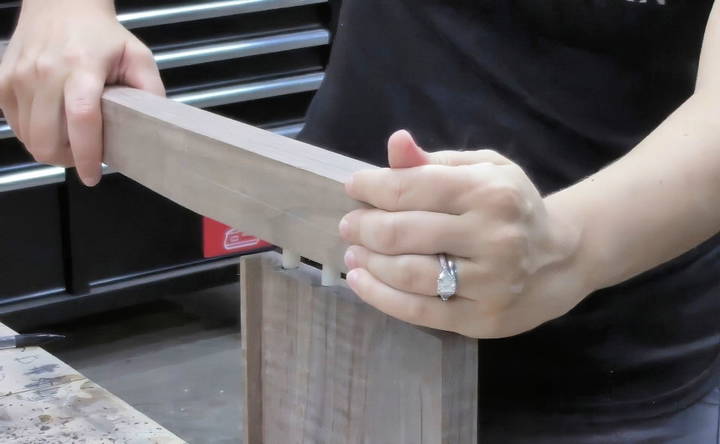 using dowels for strong joints