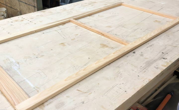 assemble the frame with pocket holes