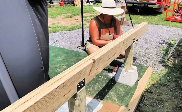 attaching joist hangers and joists