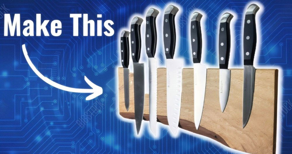 Making a DIY Magnetic Knife Holder