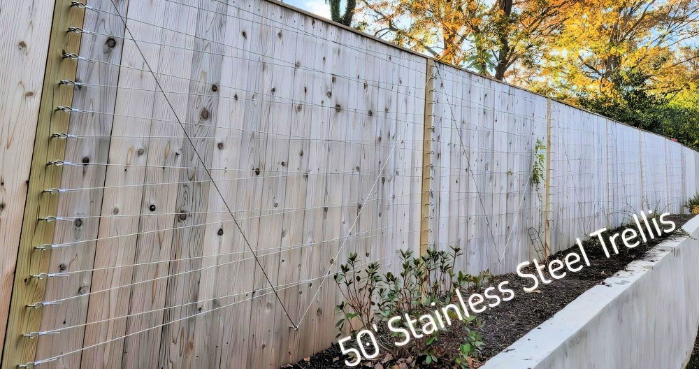 DIY Wire Trellis for Climbing Plants