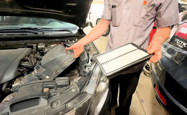 changing the engine air filter