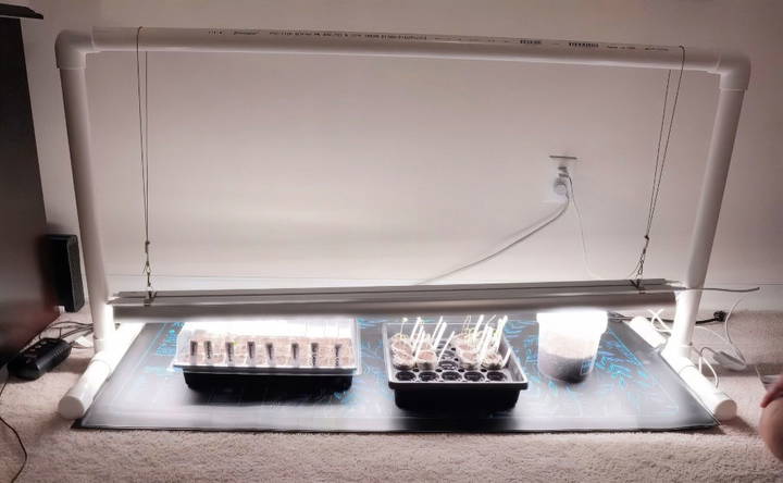 cheap diy grow light stand