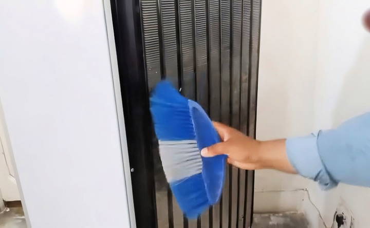 cleaning the condenser coils