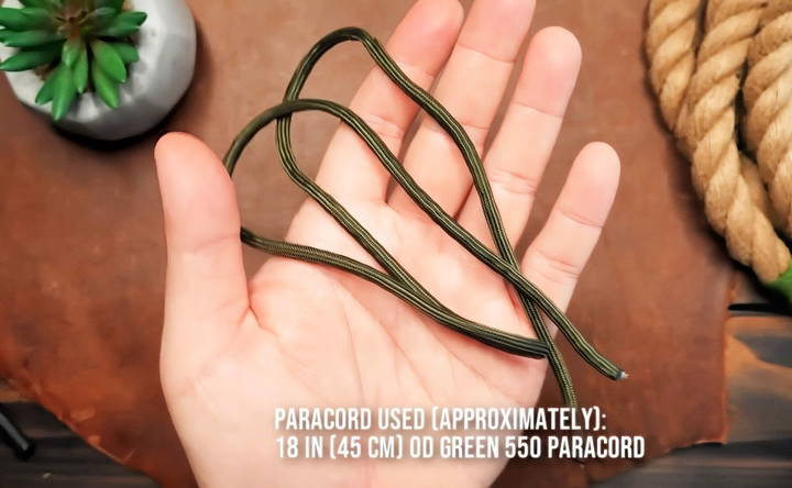 cutting the paracord to length