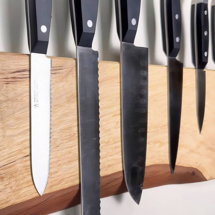 diy magnetic knife holder tutorial