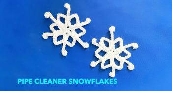 diy pipe cleaner snowflakes