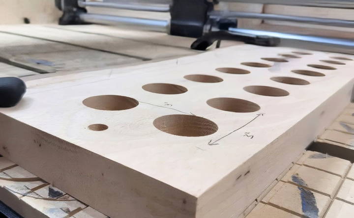 drilling holes for magnets