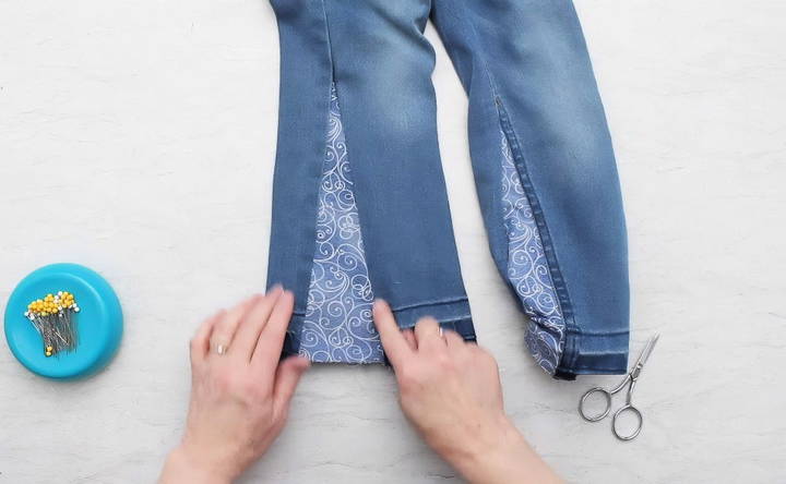 easy diy bell bottoms tutorial