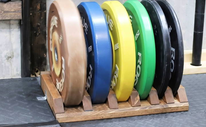 easy diy bumper plate storage