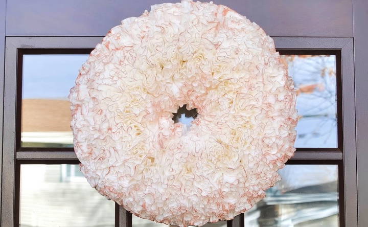 easy diy coffee filter wreath tutorial