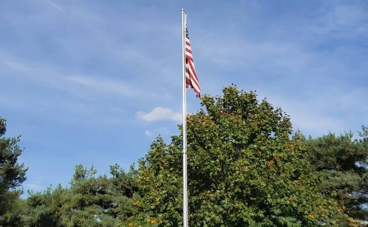 easy diy flag pole under $130