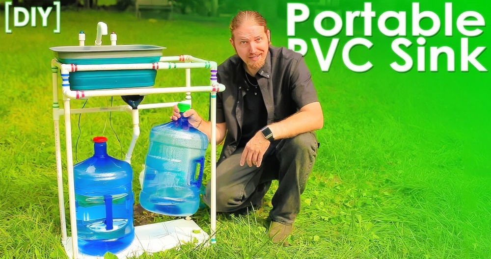 Portable DIY Camping Sink Any Can Build