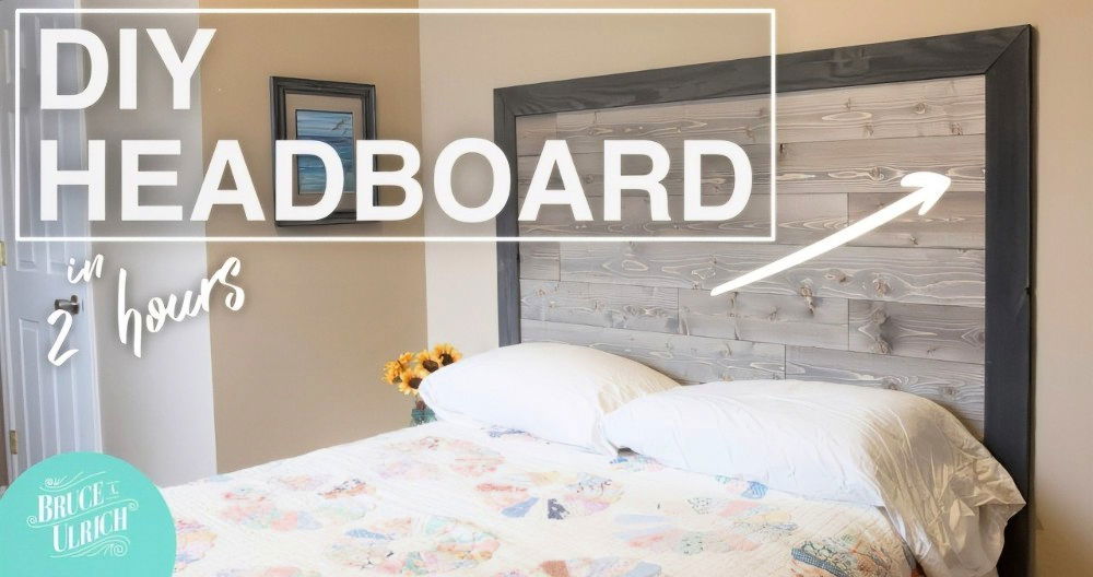 DIY Shiplap Headboard on A Budget