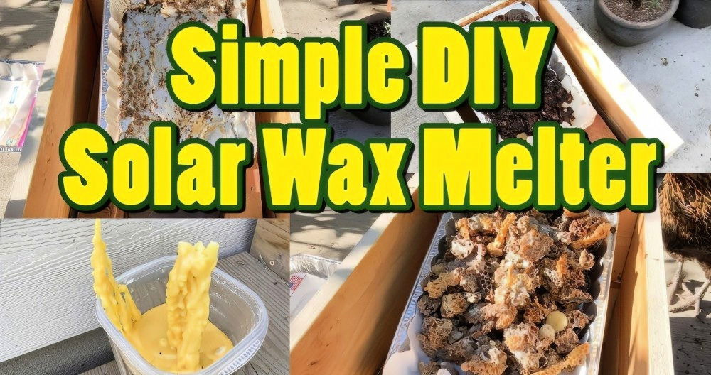 easy homemade solar wax melter