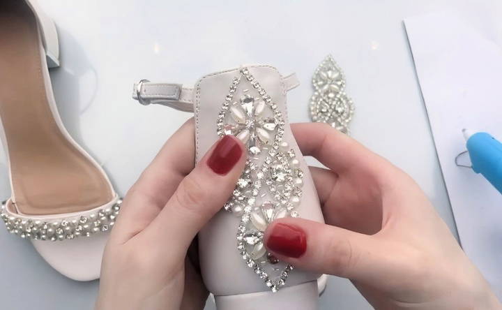 embellishing the heel