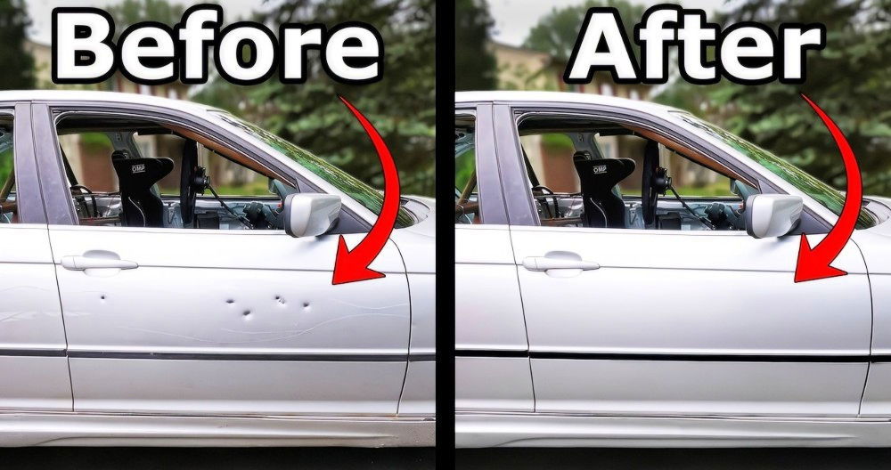 How to Fix a Dent in a Car at Home