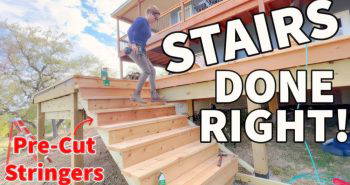 free deck stairs woodworking plan