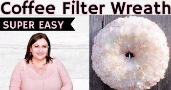 homemade coffee filter wreath