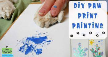 homemade paw print painting