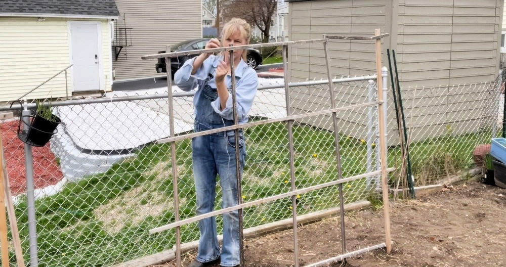 Simple DIY Pea Trellis Tutorial