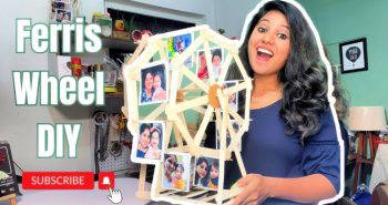 homemade popsicle stick ferris wheel