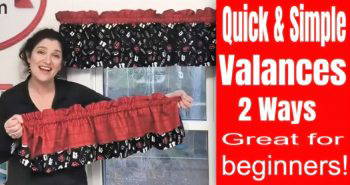 homemade window valance