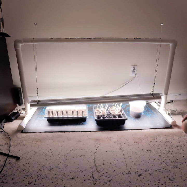 how to build a grow light stand