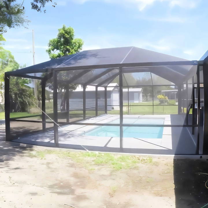 how to build a pool enclosure