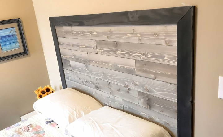 how to build a shiplap headboard