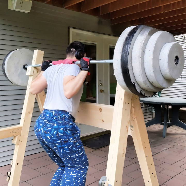 how to make a barbell at home