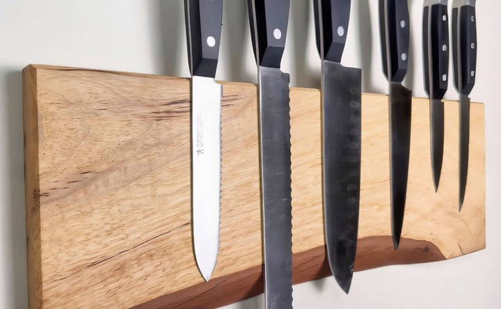 how to make a magnetic knife holder