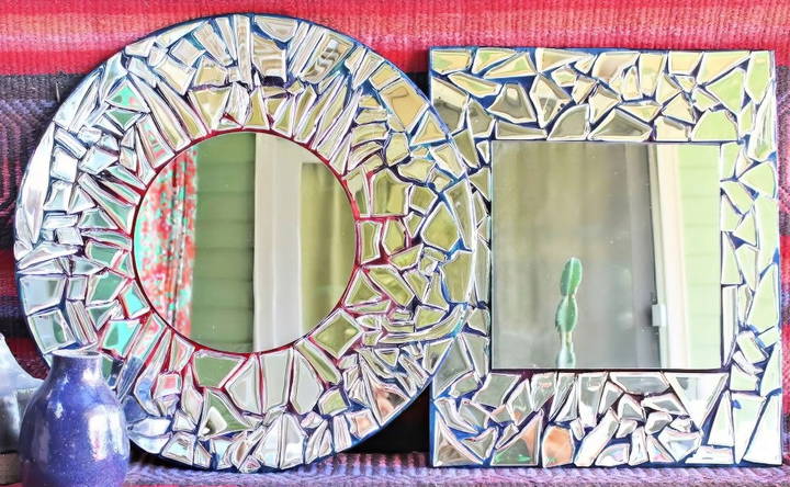 how to make a mosaic mirror