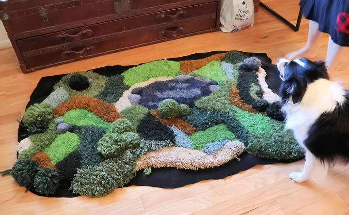 how to make a moss rug