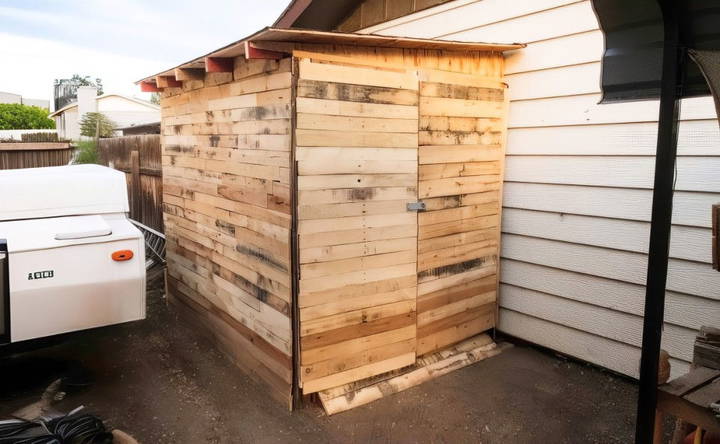 how to make a pallet shed