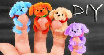 how to make a pipe cleaner dog