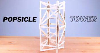 how to make a popsicle tower