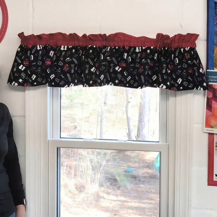 how to sew a window valance