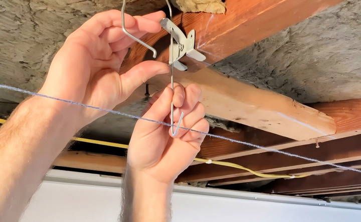 install hanger wire or quickhang hardware