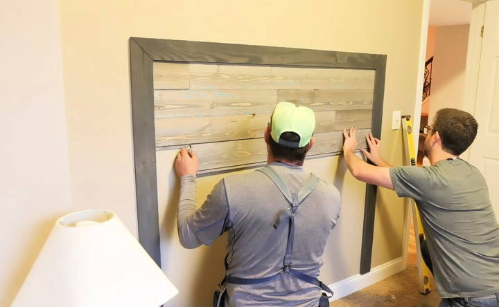 install the shiplap boards