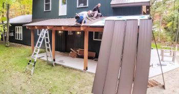 installing a standing seam metal roof