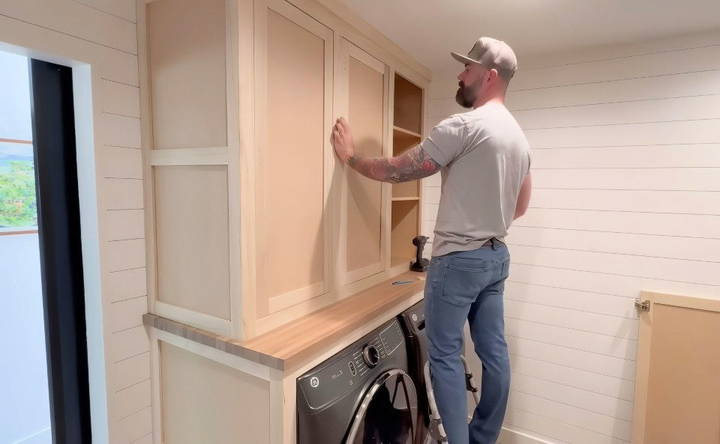 installing the cabinet doors and drawer fronts