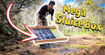 make a sluice box for gold mining