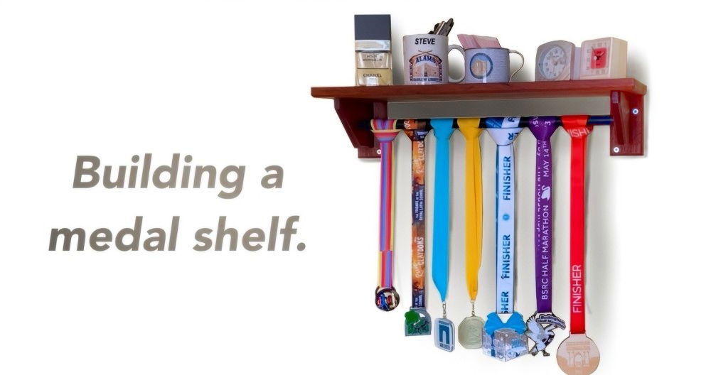 Homemade DIY Medal Display