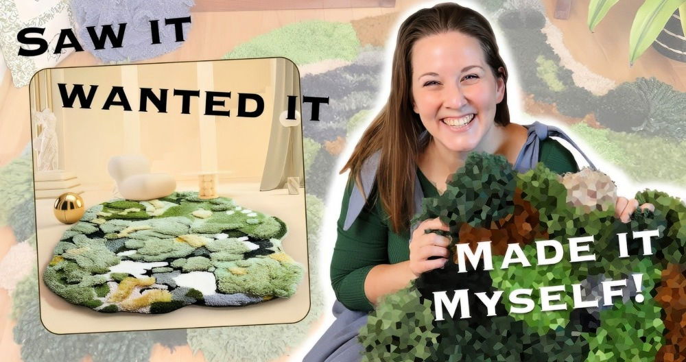 make your own moss rug