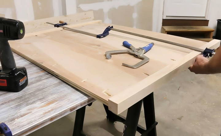 making the headboard frame