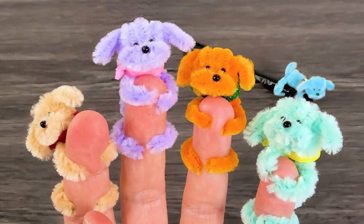 pipe cleaner dog craft