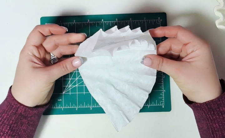 prepare your coffee filters for wreath