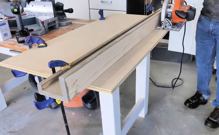 preparing the headboard plywood