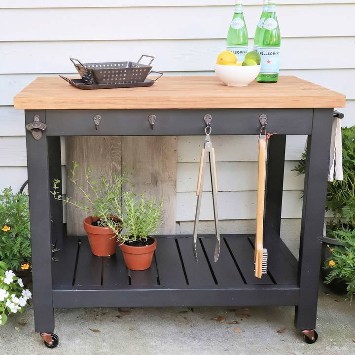 quick and easy diy grill cart